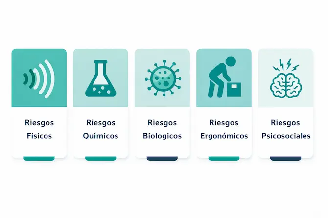 Profesional de salud ocupacional realizando examen médico a trabajador en empresa mexicana con laboratorio clínico móvil